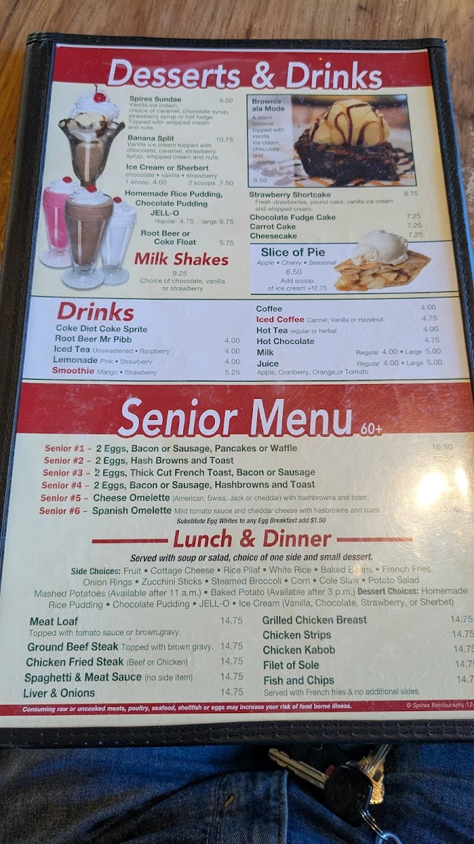 Menu Spires Restaurant-5