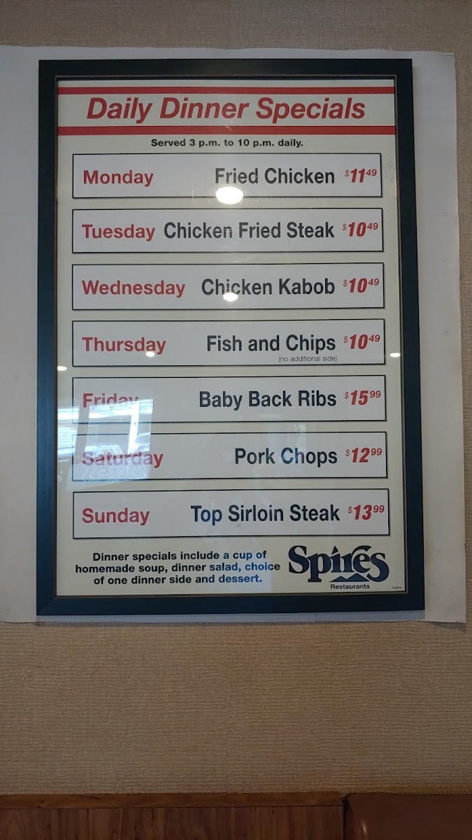 Menu Spires Restaurant-8